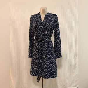 Banana Republic Navy and Cream bonjour shirt Dress